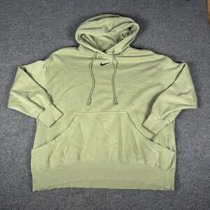 Vintage 90s Nike Center Swoosh Hoodie Green Men's XL Pullover